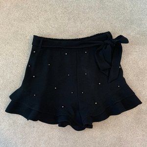NWOT River Island pearl detail frill hem shorts